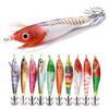Octopus Bait Artificial Wood Shrimps Squid Hook 10cm-9.6g Jigging Fishing Lures Cuttlefish Bait Wobblers For Sea Fishing