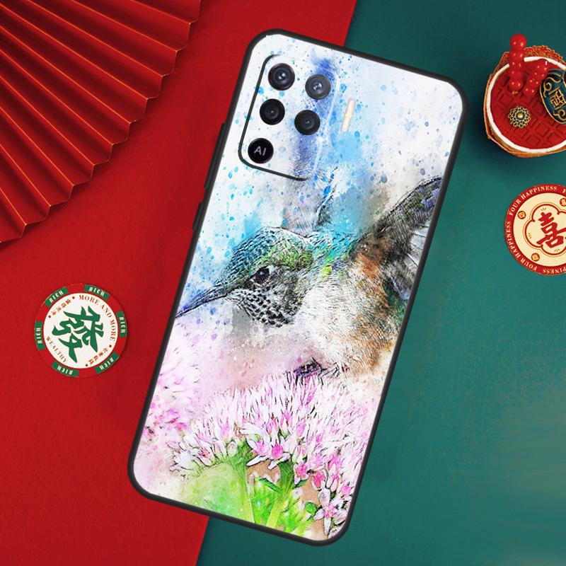 Чехол-колибри для Oppo A78 A98 A58 A38 A18 A54 A74 A94 A80 A60 A40 A96 A76 A16 A15 A17 A57 A5 A6 Pro