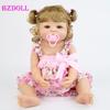 BZDOLL 55 см, полностью силиконовая кукла Reborn, игрушка для девочек Boneca, виниловая, для новорожденных принцесс, Bebe Alive, подарок на день рождения, игрушка для душа