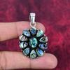 Abalone Shell 925 Solid Sterling Silver Pendant, Handmade Gemstone Pendant Jewelry, Gifts For Wife Brand New Pendant