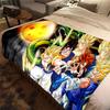 1 шт. Плед из фланели с принтом DRAGON BALL, Высокое качество, Для всех сезонов, Декор для дома, Тепло и Уют, Идеально для Рождественских подарков