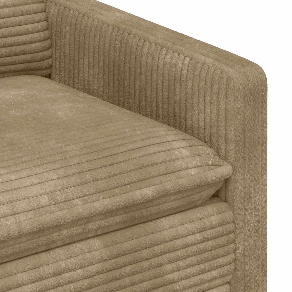 Sofa Taupe 126 x 81 x 87.5 cm Polyester