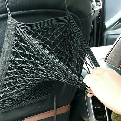 1 шт. Черная эластичная автомобильная сумка для хранения на спинку сиденья, сетчатый органайзер, держатель для груза для багажника и сиденья, аксессуары для интерьера автомобиля