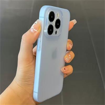 Ультратонкий мягкий чехол для телефона TPU для iPhone 16 15 14 Plus 13 12 Mini 11 Pro XS Max XR X 8 Тонкий матовый полупрозрачный силиконовый чехол на заднюю панель