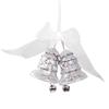 Translucent Christmas Tree Bell Ornament Exquisite Xmas Finial Bell Pendants  Window Display