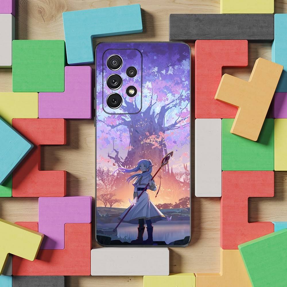 Чехол для телефона с изображением аниме S-Sousou No F-Frieren для Samsung S25, S24, S23, S22, S21, S20, S10, Ultra, Plus, Lite, FE, Мягкий силиконовый черный чехол