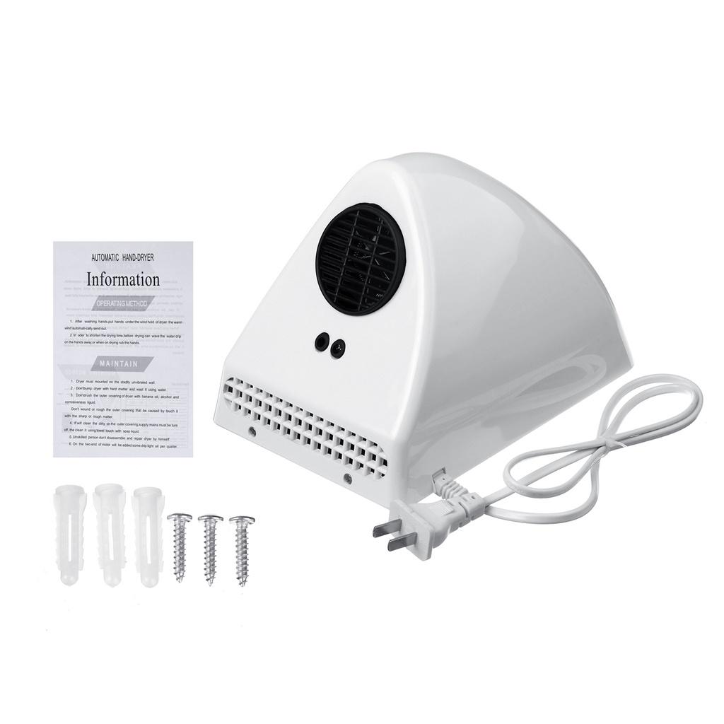 Умная сушилка для рук в отеле, 800 Вт, интеллектуальный контроль температуры, полностью автоматический инфракрасный датчик, устройство для сушки рук в ванной комнате