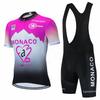 Monaco Summer Short Sleeve Men Cycling Jersey Set Road Bike Uniform Bicycle Wear Breathable Cycling Clothings Ciclismo Hombre