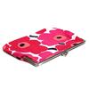 Сумочка Marimekko Кошелек для монет MINI UNIKKO КОШЕЛЕК для монет красный с цветочным узором Милая косметичка в скандинавском стиле Косметичка Кошелек горизонтальный [Marimekko]