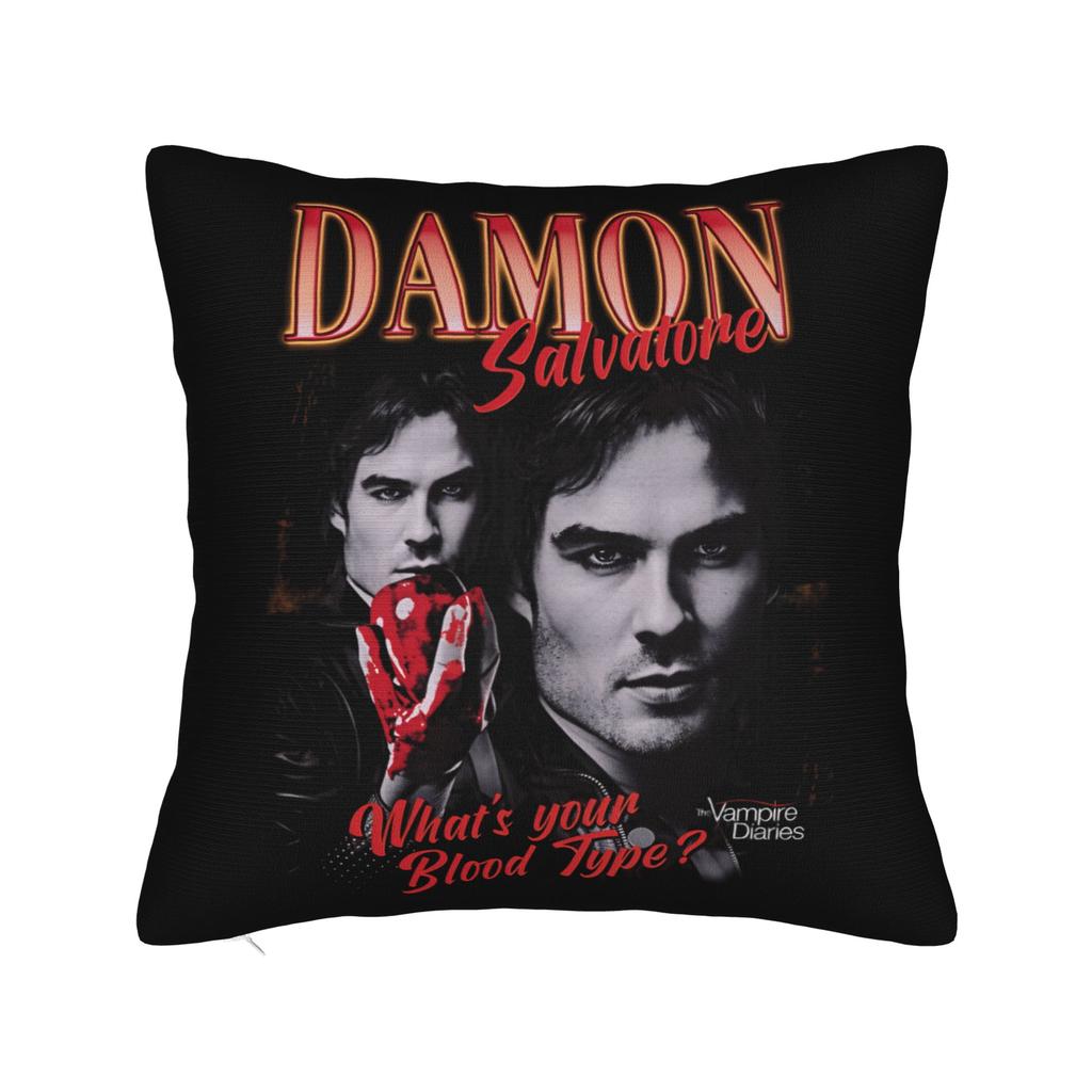 Наволочка Damon Salvatore Полиэстер Чехол для подушки Подарок Дневники вампира Чехол наволочки для подушки Домашний Квадратный 45x45 см