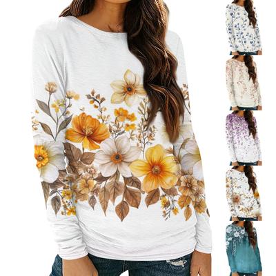 Женские рубашки с длинным рукавом и круглым вырезом, базовая футболка, повседневный топ, модные осенние наряды, приталенные футболки