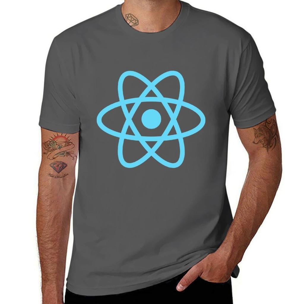 React JS Футболка мужская футболки графические футболки для мужчины приталенная Футболка