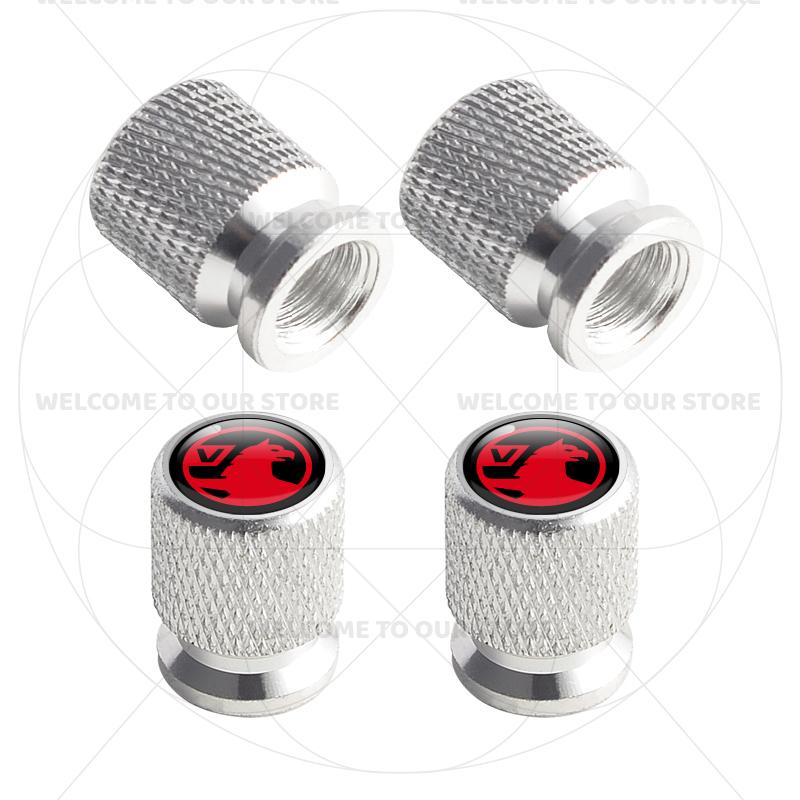 rzmup5 For Vauxhall GTC Emblem Opel Insignia Astra Agila Corsa 4Pcs Aluminum Car Tire Valve Caps Wheel Stem Air Dust Covers Accessories
