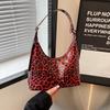Ретро сумка подмышку женская летняя новая модная с леопардовым принтом большая вместительная сумка на плечо сумка для通勤 для женщин