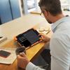 Для Samsung Galaxy Tab active 3 T570 / T575 8.0 Ударопрочный Цветной Силиконовый + ПК Защитный Чехол с Подставкой и Плечевым Ремешком и Ручным Ремешком