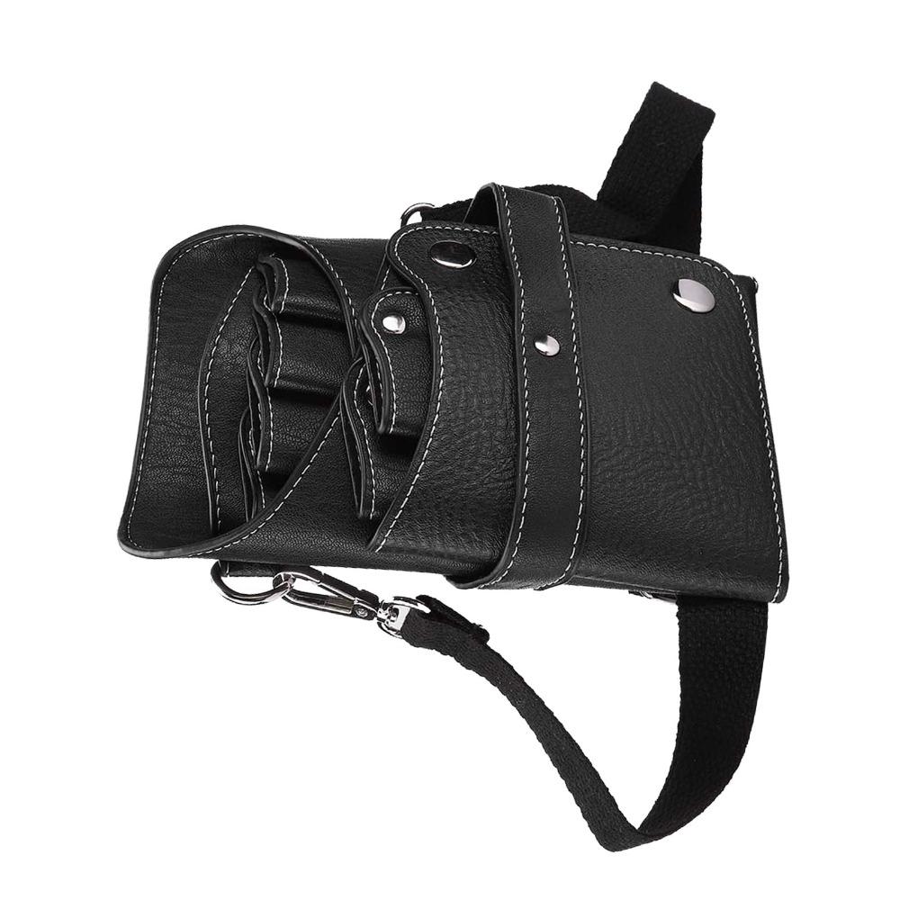 Adjustable Strap Hairdressing Tool Storage Bag Multi-Compartment Scissors Holder Case For Barbers