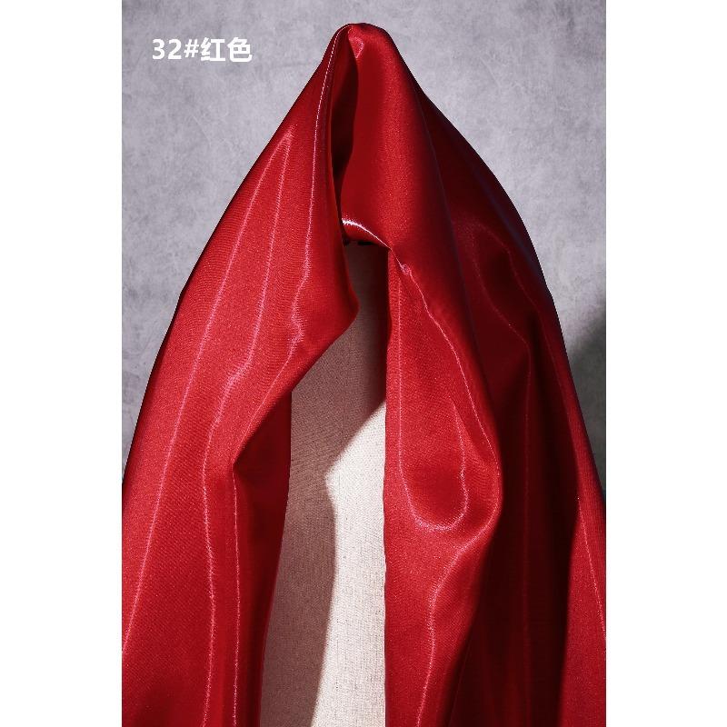 Multi-Color Reflective Fabric Liquid Satin Glossy for Clothes Dresses Diy Hanfu Sewing Designer Smooth Silky Cloth Drape Summer