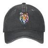 Радужный акварельный тигр Бейсболка Snap Back Кепка Кепка Бейсболка Альпинизм Винтажные Женские шляпы от солнца Мужские