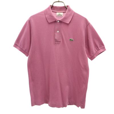 Сделано в Японии Футболка поло с коротким рукавом 2 Розово-фиолетовая Палевый Мужская Б/У