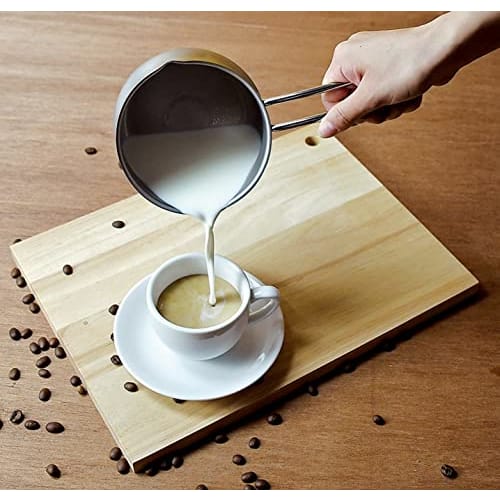 PEARL METAL Milk Pan, 14cm, Pot-Shaped, Stainless Steel, with Graduations, Made In Japan, Induction Compatible, Satina, HB-6325