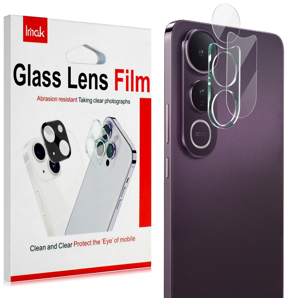 IMAK For Vivo V50 Lite 5G Tempered Glass Camera Lens Protector+Acrylic Lens Cap