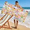 LankyBox Cartoon 2D Flat Print Beach Towel, Large Soft Quick Dry Towel for Beach Camping SwimmingZSTJ0915061