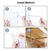Strong Hanging Wire Cord Power Strip Organizer Shelf Socket Storage Rack Under Desk Cable Management Tray Adhesive