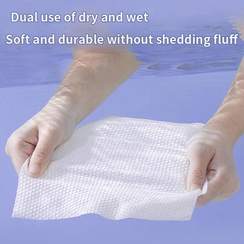 Одноразовое полотенце для лица с жемчужным узором, 100% хлопковая салфетка, мягкая, очищающая, многоразовая, влажная, сухая, для снятия макияжа, одноразовое полотенце для лица