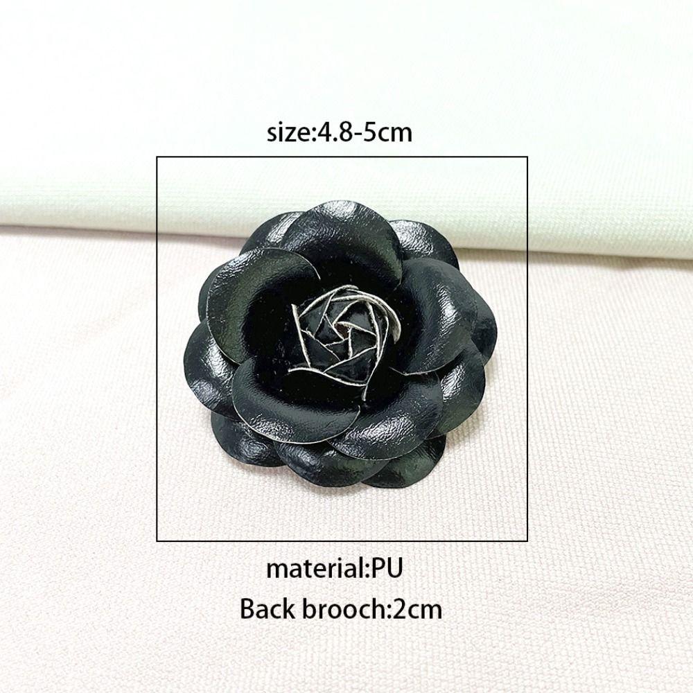 Suit Sweater Coat Camellia Flower Brooches Fabric Handmade Accessories Pin Brooch New Corsage