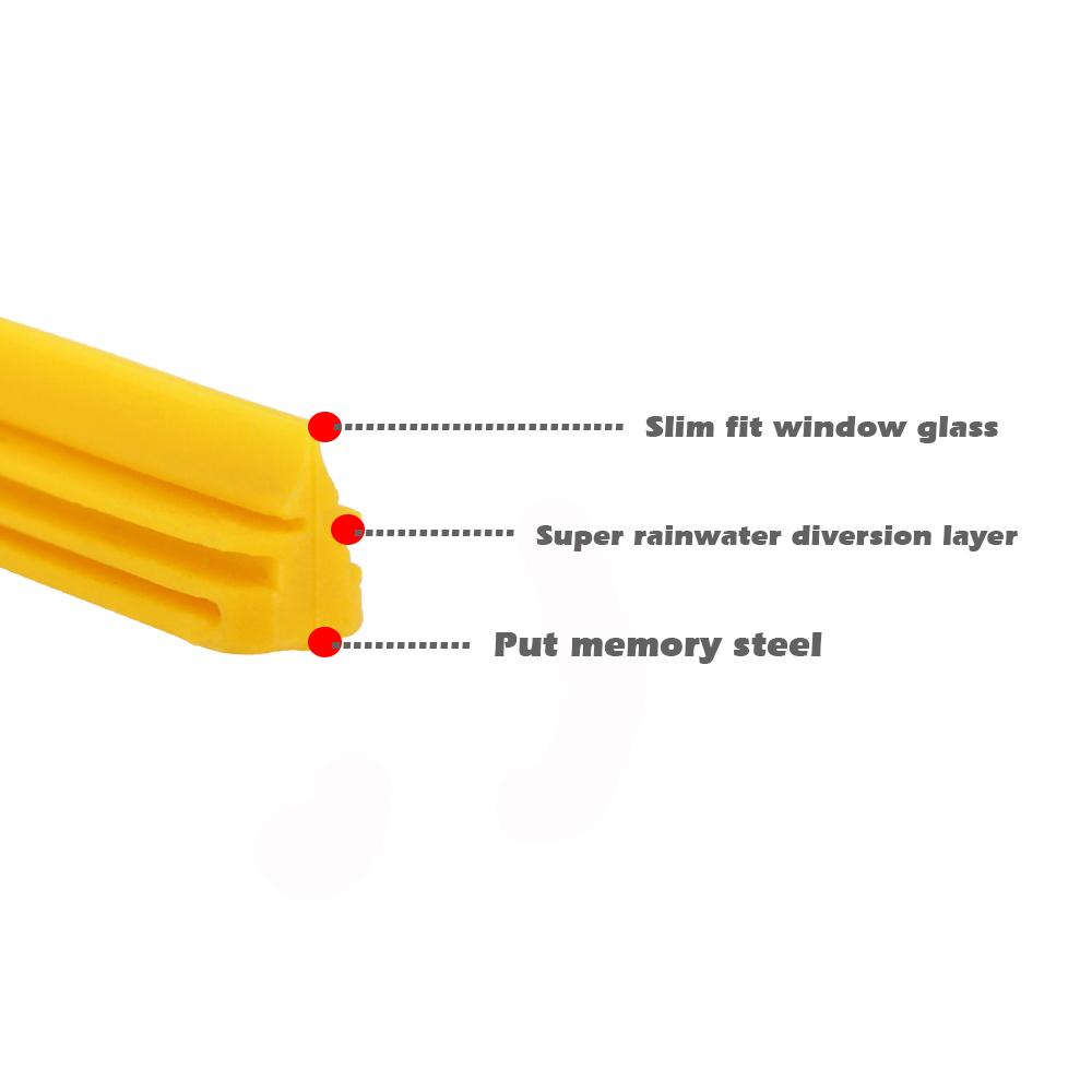 KAWOO Car Wiper Silicon Refill Strip 8mm for Hybrid Type Wiper Blades 14"16"17"18"19"20"21"22"24"26"28" Accessories 1PCS Wipers Blades 3