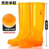Женские дождевые сапоги, высокие, быстросохнущие, водонепроницаемые, женские дождевые сапоги, длинные резиновые сапоги для защиты труда, весенние и осенние, водонепроницаемые сапоги, нескользящие