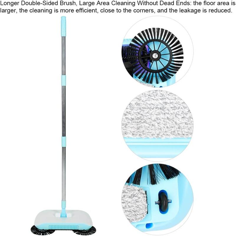 Комбинация метлы и швабры, ручной толкающий совок, набор для уборки дома, волшебная метла для пола, инструменты для уборки дома, подметальная машина