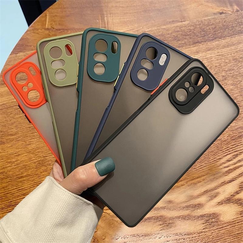 Матовый полупрозрачный жесткий силиконовый чехол для телефона Xiaomi Redmi Note 11 10 9 Pro 11S A1 10C 9T Poco C40 X4 X3 NFC M3 M4 Pro 4G 5G задняя крышка