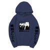 Black Warm Fleece Hooded Sweatshirt Tokyo Revengers Team Comic Print Unisex Autumn Winter Casual Daily Long Sleeve Pullover