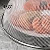 Портативная сетчатая палатка для еды с ручкой, ручка-крышка из нержавеющей стали, защита от насекомых, дышащие крышки для блюд для уличных собраний, прочная купольная защита