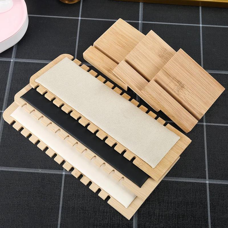 Новая подставка для украшений из цельного бамбукового дерева, подставка-витрина для ожерелий, держатель для кулонов, органайзер для подвешивания длинных цепочек, держатель для ожерелий