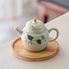Guochao Hand-Painted Guava One Pot And Two Cups Set Portable Cloth Bag Outdoor Tea Drinking High Value Light Luxury Travel Tea Set
