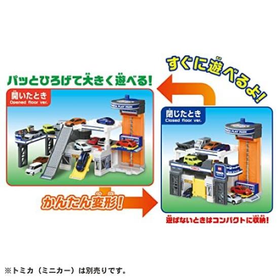 TAKARA TOMY Tomica Раскладывающийся и Убирающийся Игровой Парк Мини-Машинка Игрушка 3 и Давайте Играть! (Возраст вверх)
