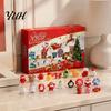 Festival Advent Calendar Merry Christmas Calendar, with 24 Stress Relief Squeeze Toys, Days Xmas Countdown Box, Holiday Party Gift Toys