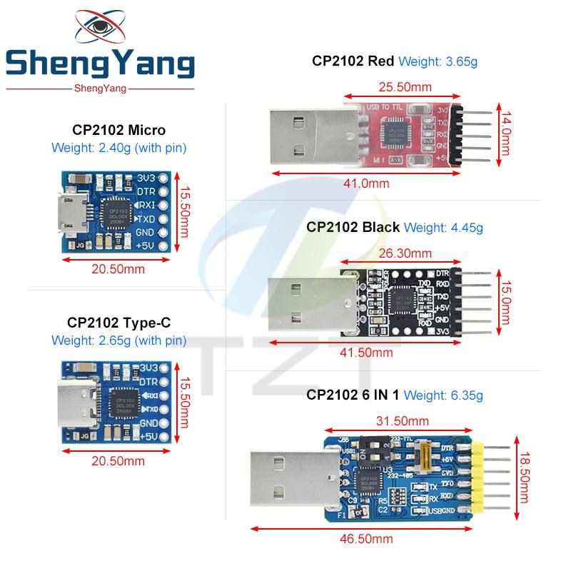 CP2102 USB 2.0 в UART TTL 5-контактный разъем Модуль Серийный конвертер STC Замена FT232RL CH340G PL2303 CP9102X для Arduino Pro mini