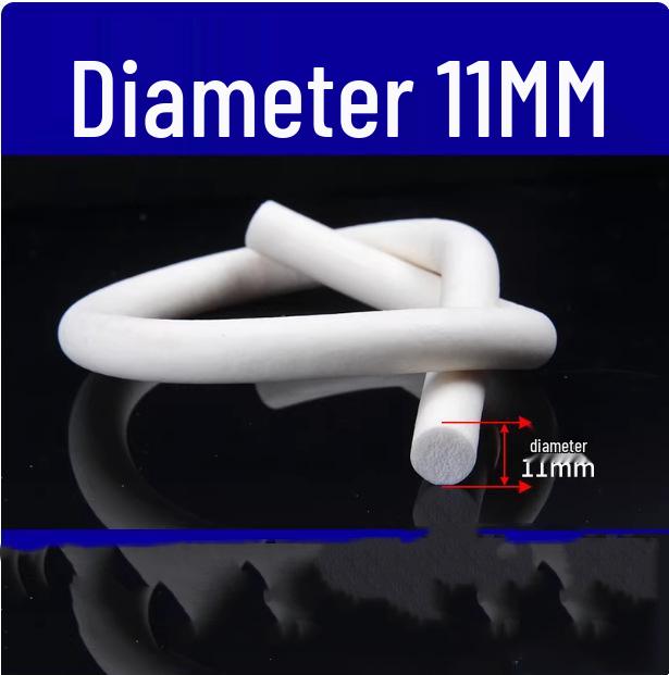 Круглый шнур из силиконовой пены - Термостойкая уплотнительная лента (2/3/4/5/6/7/8/9/10 мм)