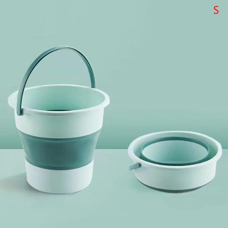Портативное складное ведро, многофункциональное, утолщенное, силиконовое ведро, для кемпинга, мытья автомобиля, рыбалки, ванной комнаты, инструментов