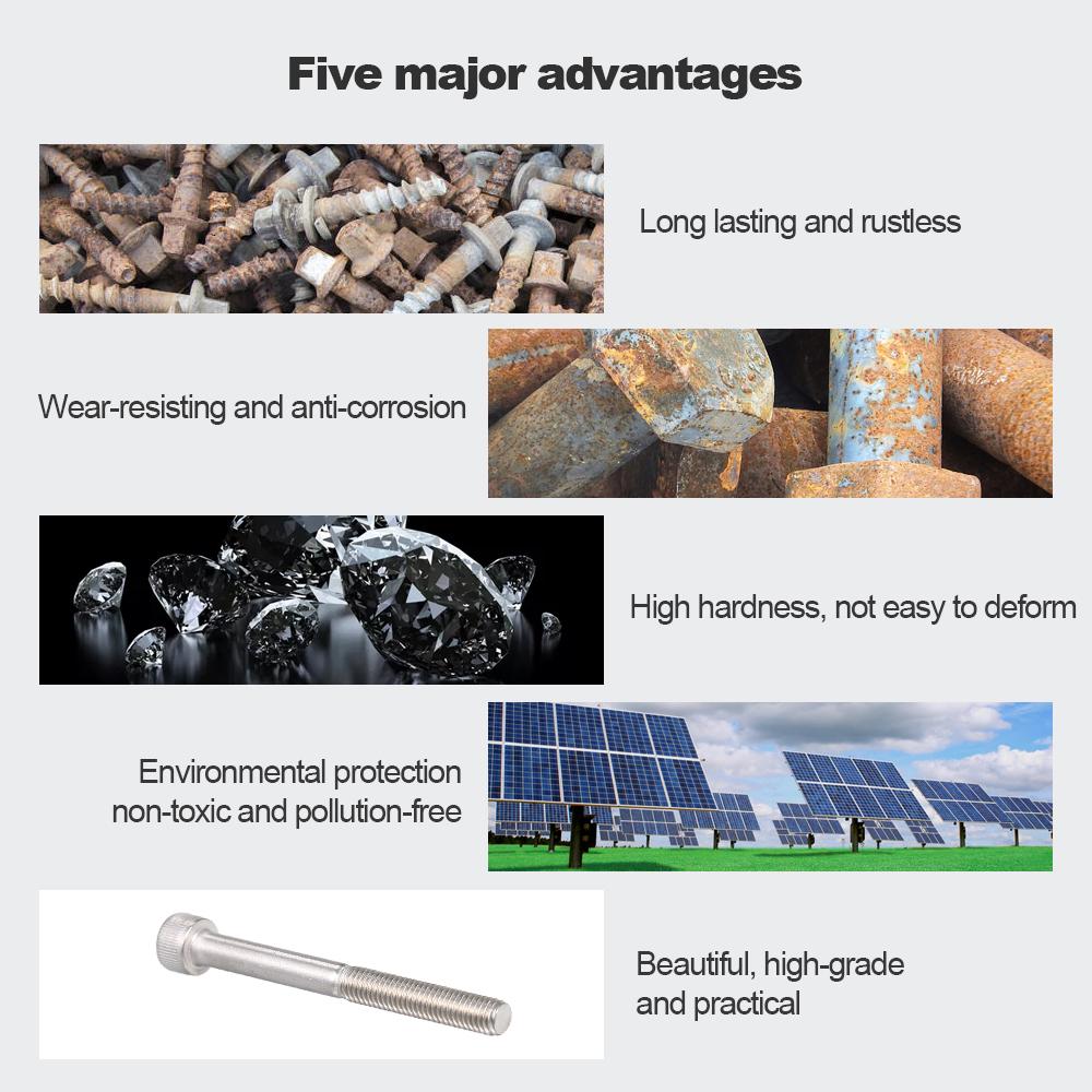 M5 DIN912-A2 нержавеющая сталь болт с шестигранной головкой винт с шестигранной головкой M5*90
