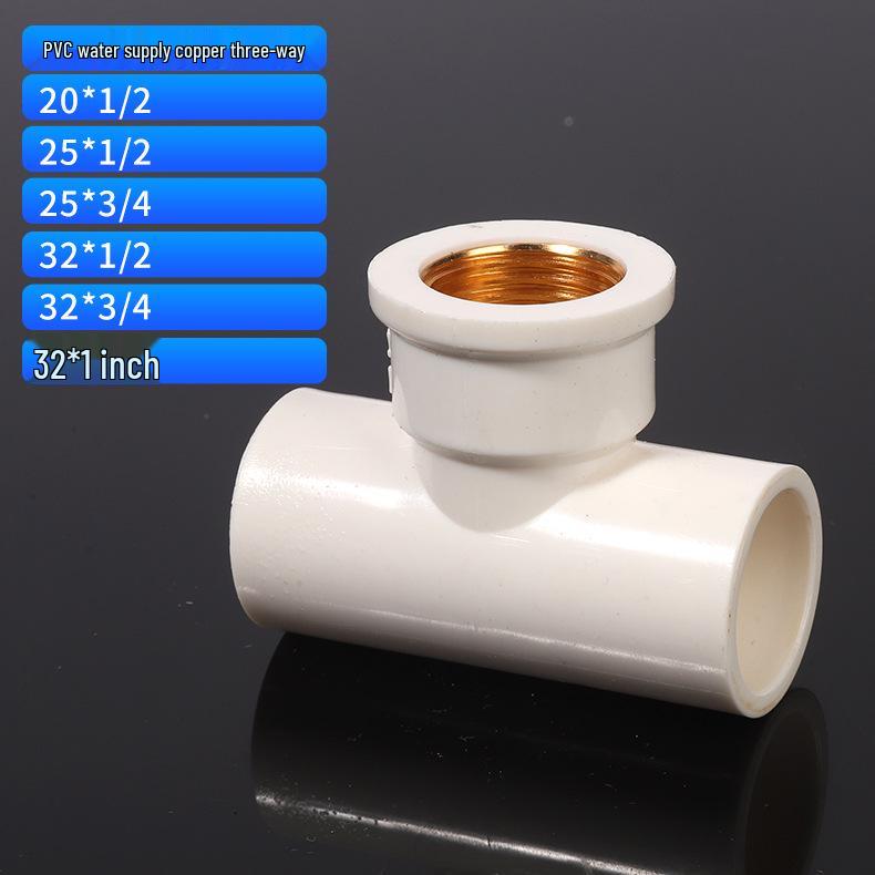 Copper Male Thread Elbow and Tee PVC Water Supply Fittings