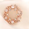 Brooch High-End Sense Niche High-End Women'S Silk Scarf Buckle Alloy Corsage Small Fragrant Wind Pearl Rhinestone High-End