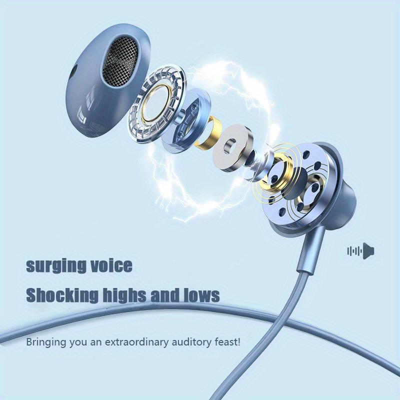 3,5 мм/тип C, наушники с цифровым декодированием, проводные наушники-вкладыши, игровые наушники, металлические HiFi басы, стерео музыка, спортивная универсальная проводная гарнитура с микрофоном