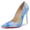 High Heels Pumps Color Pointed Sexy Nightclub Trend Model Dress Large Size Party Pattern Design Shoes For Women