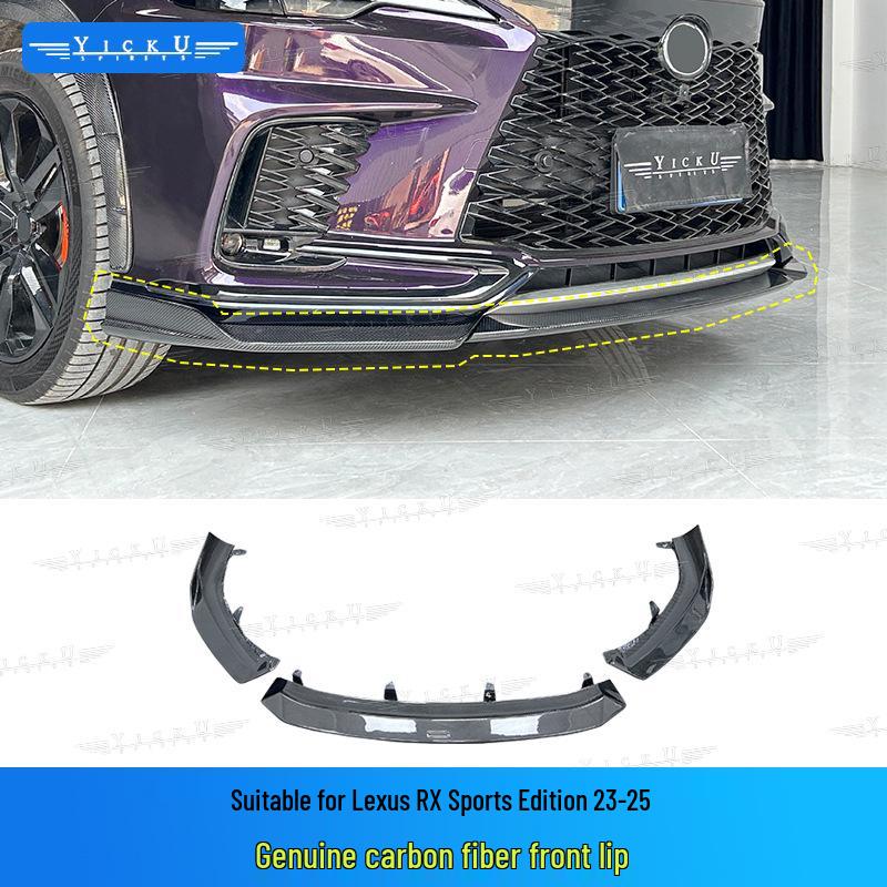 Комплект карбонового обвеса для Lexus RX350/500 (Передний сплиттер, Расширители арок, Задний диффузор, Пороги, Спойлер на крышку багажника, 2023-2025)