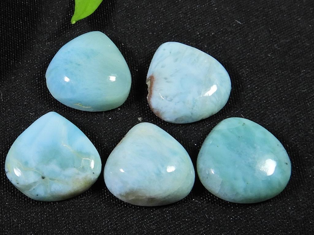 5 шт. натуральный ларимар для изготовления колец грушевидный кабошон драгоценный камень россыпью 12X12 мм GN-49