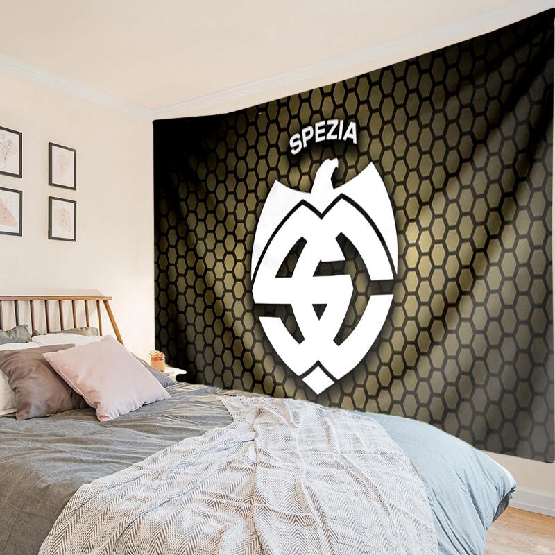 Spezia Fc Crest Design Tapestry, Unique Design Tapestry, Wall Decor for Bedroom,Livingroom, Playroom,Heartwarming Fan Holiday Gifts